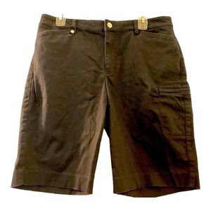 Lauren Active by Ralph Lauren cargo style shorts, black, size 12.
